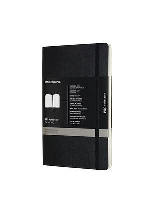 Записная книжка недатированная moleskine pro средняя, черная мягкая (propfntb3sbk)