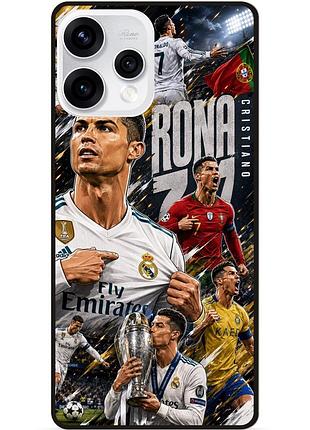 Силиконовый чехол бампер для oppo reno 15 с рисунком ronaldo роналдо легенда