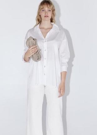 Качественная рубашка zara из лиоцелла