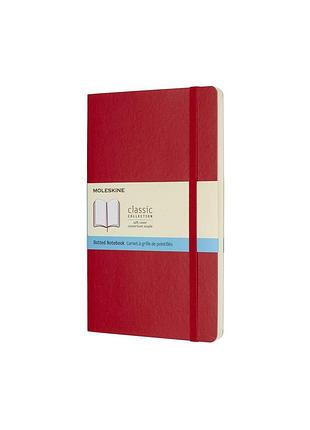 Записная книжка moleskine classic средняя, точка красный мягкая (qp619f2)