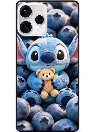 Силиконовый чехол бампер для oppo reno 15 stitch лило и стич
