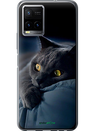 Чехол на vivo y33s дымчатый кот "825u-2643-2448"