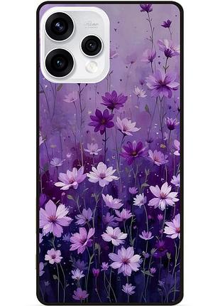 Силіконовий чохол бампер для oppo reno 15 з малюнком польові квіти