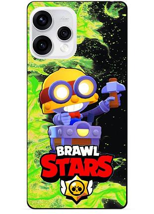 Чехол силиконовый бампер для oppo reno 15 с героем бравл карл brawl