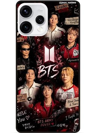 Силіконовий чохол бампер для oppo reno 15 з картинкою bts bangtan boys