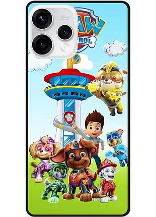 Силіконовий бампер чохол для oppo reno 15 з картинкою щенячий патруль paw patrol