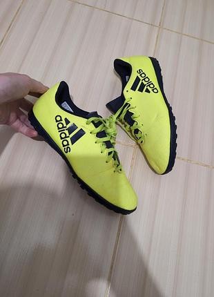 Футзалки сороконожки бутсы копы adidas x 17.4 tf 37р 23.5см