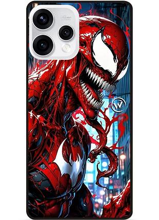 Чехол силиконовый бампер для oppo reno 15 с рисунком веном venom карнаж