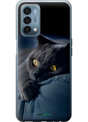 Чехол на oneplus nord n200 дымчатый кот "825u-2384-2448"