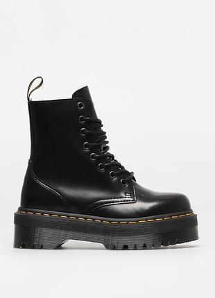 Чорні шкіряні черевики dr. martens jadon на масивній платформі розмір 41 на стопу 26-26,5см