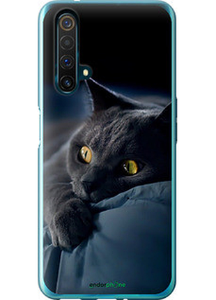 Чехол на realme x50 дымчатый кот "825u-1894-2448"