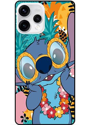 Силиконовый бампер чехол для oppo reno 15 с рисунком стич stitch