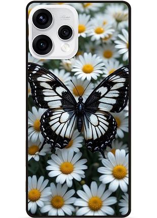 Силиконовый чехол бампер для oppo reno 15 с рисунком мотыльки бабочки