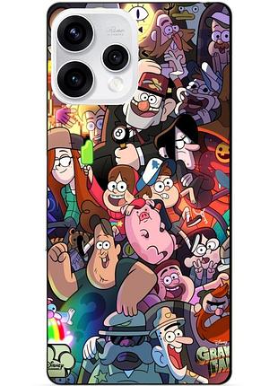 Силиконовый бампер чехол для oppo reno 15 с рисунком гравити фолз gravity falls