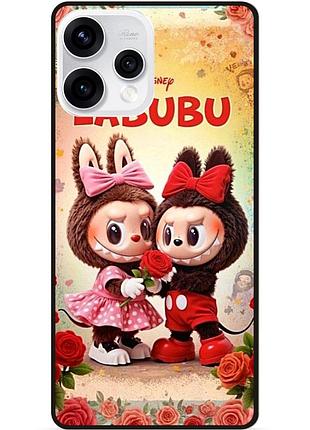 Силиконовый бампер чехол для oppo reno 15 с рисунком лабубу labubu
