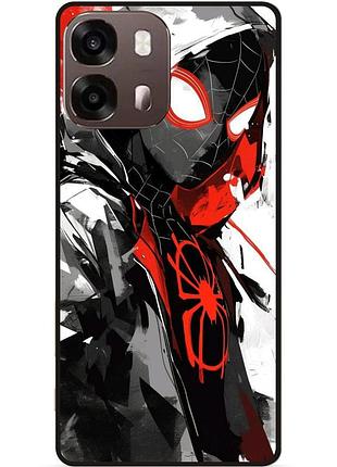 Чехол силиконовый бампер для oppo a6s spider man человек паук майлз моралес