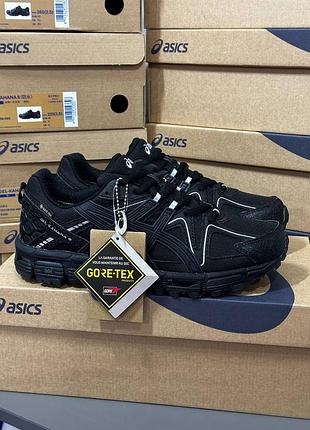 Asics gel-kahana 8 black gore-tex водонепроникні термо кросівки асікс з мембраною гортекс
