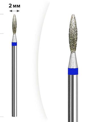 Фреза алмазная пламя blue mart, 2х8 2