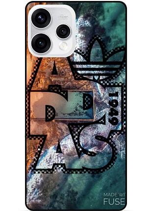 Чехол силиконовый бампер для oppo reno 15 с картинкой adidas адидас