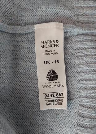 Шерстяной свитер пуловер m&amp;s 6