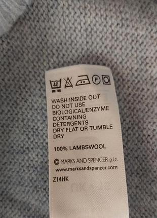 Шерстяной свитер пуловер m&amp;s 7