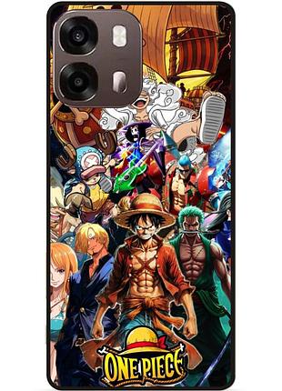 Силиконовый бампер чехол для oppo a6s с картинкой one piece большой куш