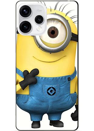 Силиконовый бампер чехол для oppo reno 15 с рисунком миньон кевин minion