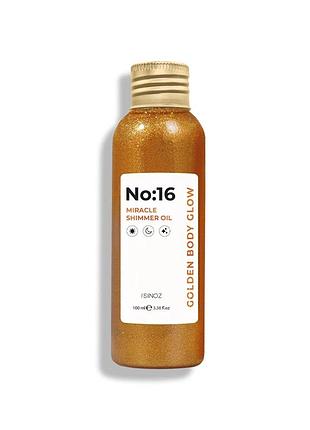 Масло для тела с эффектом мерцания sinoz no:16 miracle shimmer oil 100 мл