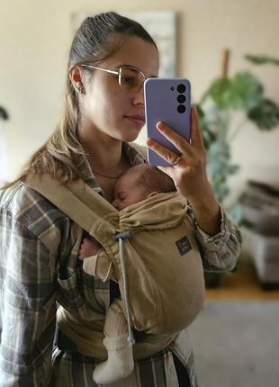 Слинг love&amp;carry песочный в идеальном состоянии