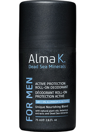 Дезодорант шариковый для мужчин active protection alma k, 75 мл