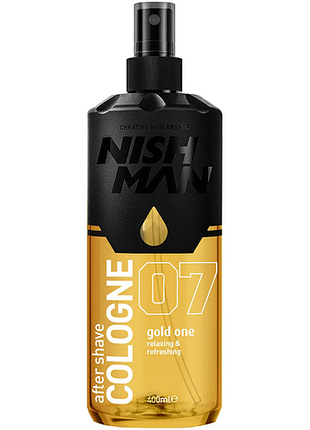 Одеколон після гоління gold one 07 nishman, 400 мл