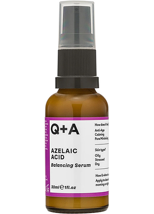 Сыворотка для лица с азелаиновой кислотой serum q+a, 30 мл
