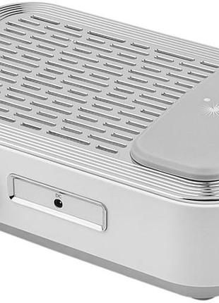 Вытяжка для маникюра с нера фильтром bucos cyclone v3-b на 100w белая с аккумулятором