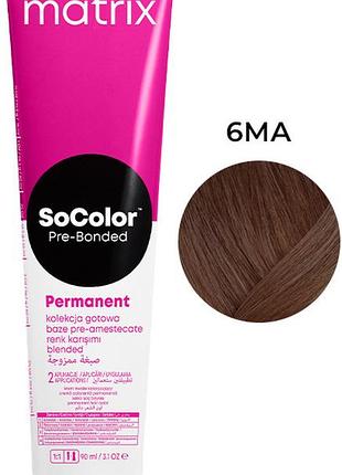 Крем-краска для волос pre bonded socolor.beauty 6ma matrix, 90 мл
