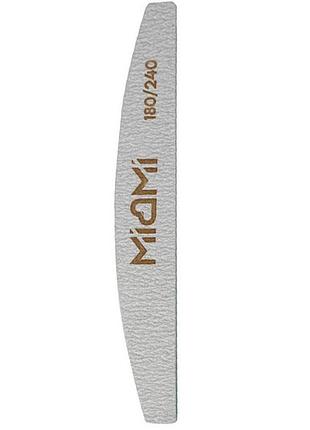 Пилка для ногтей miami titan half, 180/240