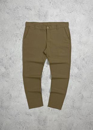 1333 / кавові легкі брюки чіноси zara, бежеві, коричневі, зара, чіноси