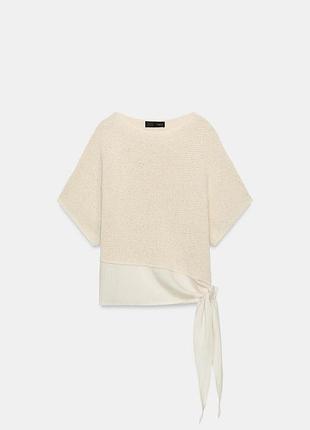 Котонова вʼязана блуза zara👌