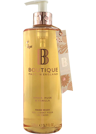 Мыло жидкое для рук amber musk & vanilla boutique, 500 мл