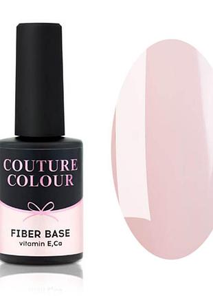 Основа під гель-лак із нейлоновим волокном couture colour fiber base ice pink, 9 мл