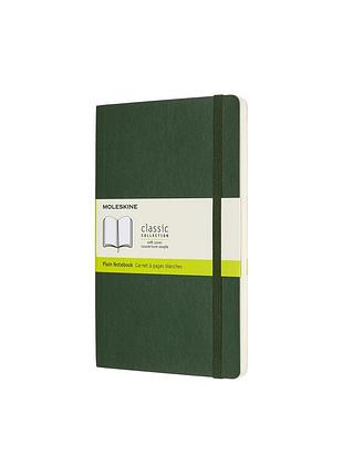 Записник moleskine classic середній, нелінований миртовий зелений м’який (qp618k15)