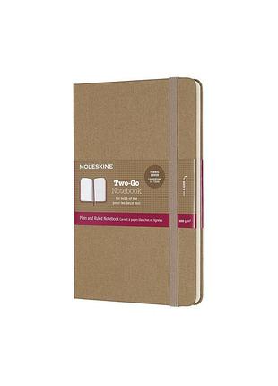 Записная книжка moleskine two-go медиум, беж (twogo31p18)