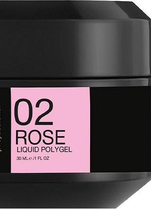 Рідкий полігель liquid polygel no 02 rose shade, 30 мл
