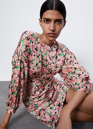 Сатинова сукня zara👌 2