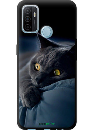 Чехол на oppo a53 дымчатый кот "825b-568-2448"