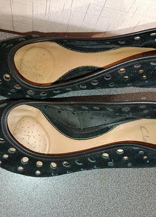 Туфли замшевые clarks 38р. 2