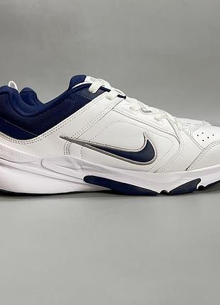 Шкіряні чоловічі кросівки nike defy all day dj1196-100 оригінал розмір 41 білі / сині
