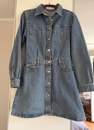 Джинсова сукня zara