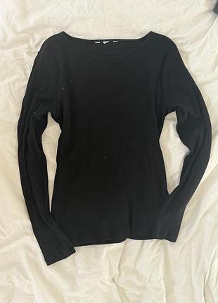 Лонгслів в рубчик h&m