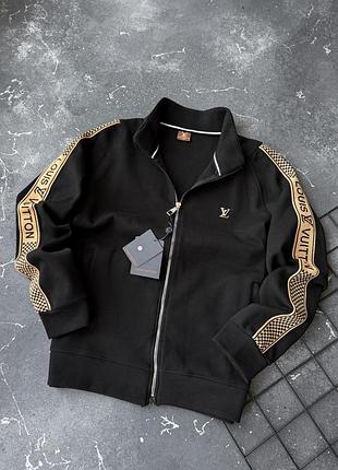 Куртка чоловіча louis vuitton бомбер чорна