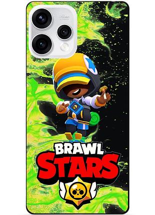 Чехол силиконовый бампер для oppo reno 15 с героем бравл леон финалист brawl